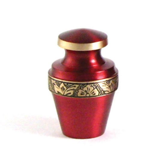grecian crimson keepsake urn
