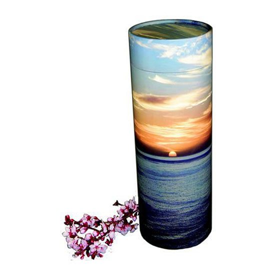 ocean sunset scattering urn