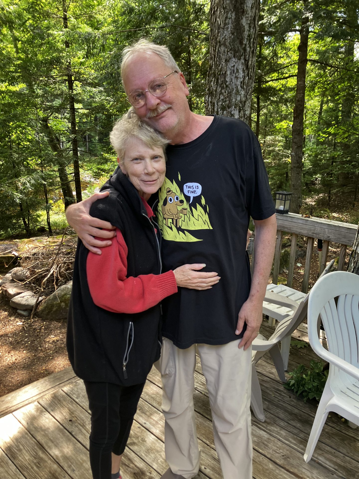 This was taken this past August at the cabin in Maine. You can see the love Pricilla and Taylor had for each other. I was honored to have been the best man at their wedding and to have known her all the years since. I will never forget how wonderful she was to me when I lost my wife Susan. Her kindness greatly helped me through a very difficult time.  She was the most gracious host. We lost a beautiful soul.
