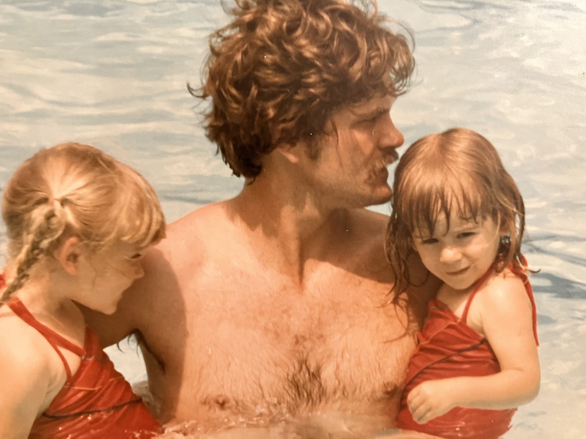 Dad with Alyssa and Emily