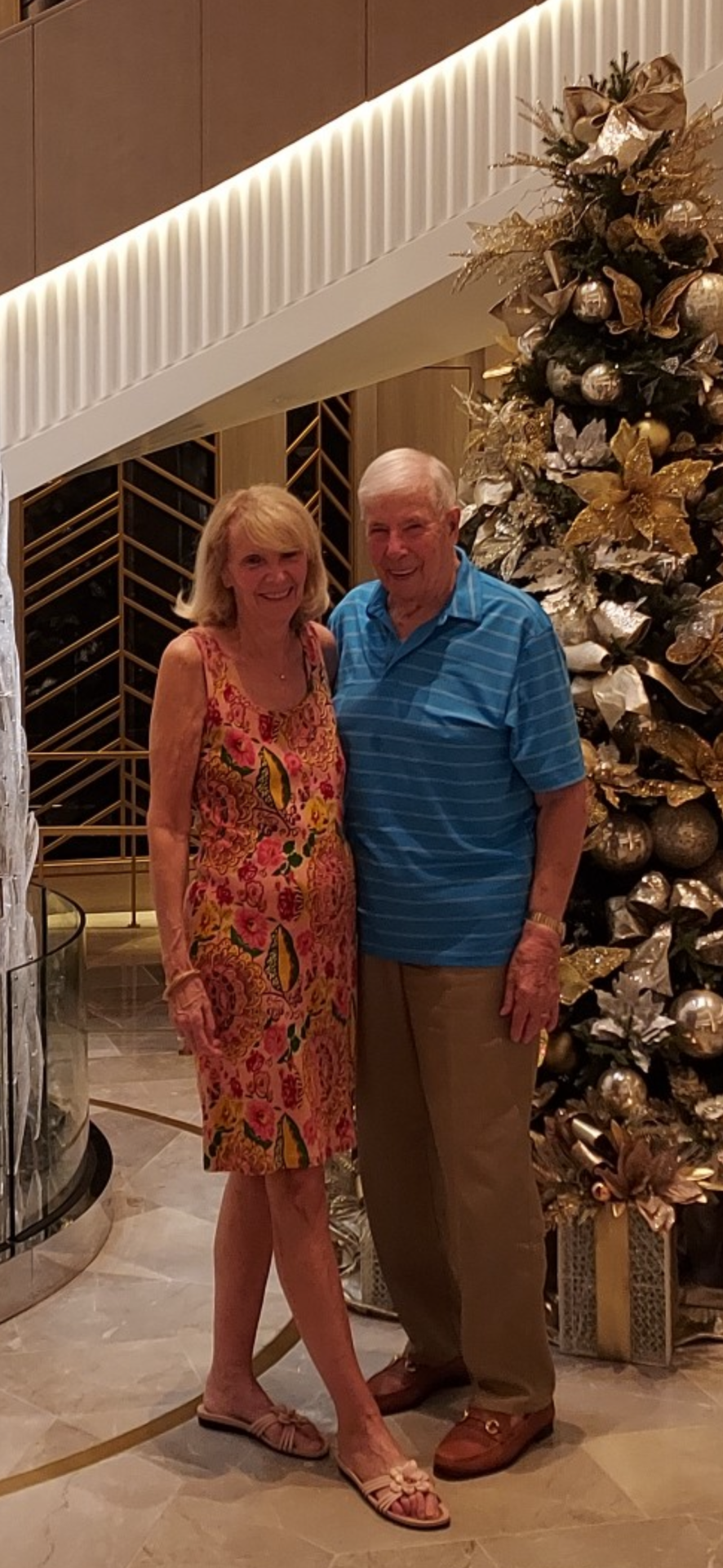 Frank and Mary Ann on a cruise