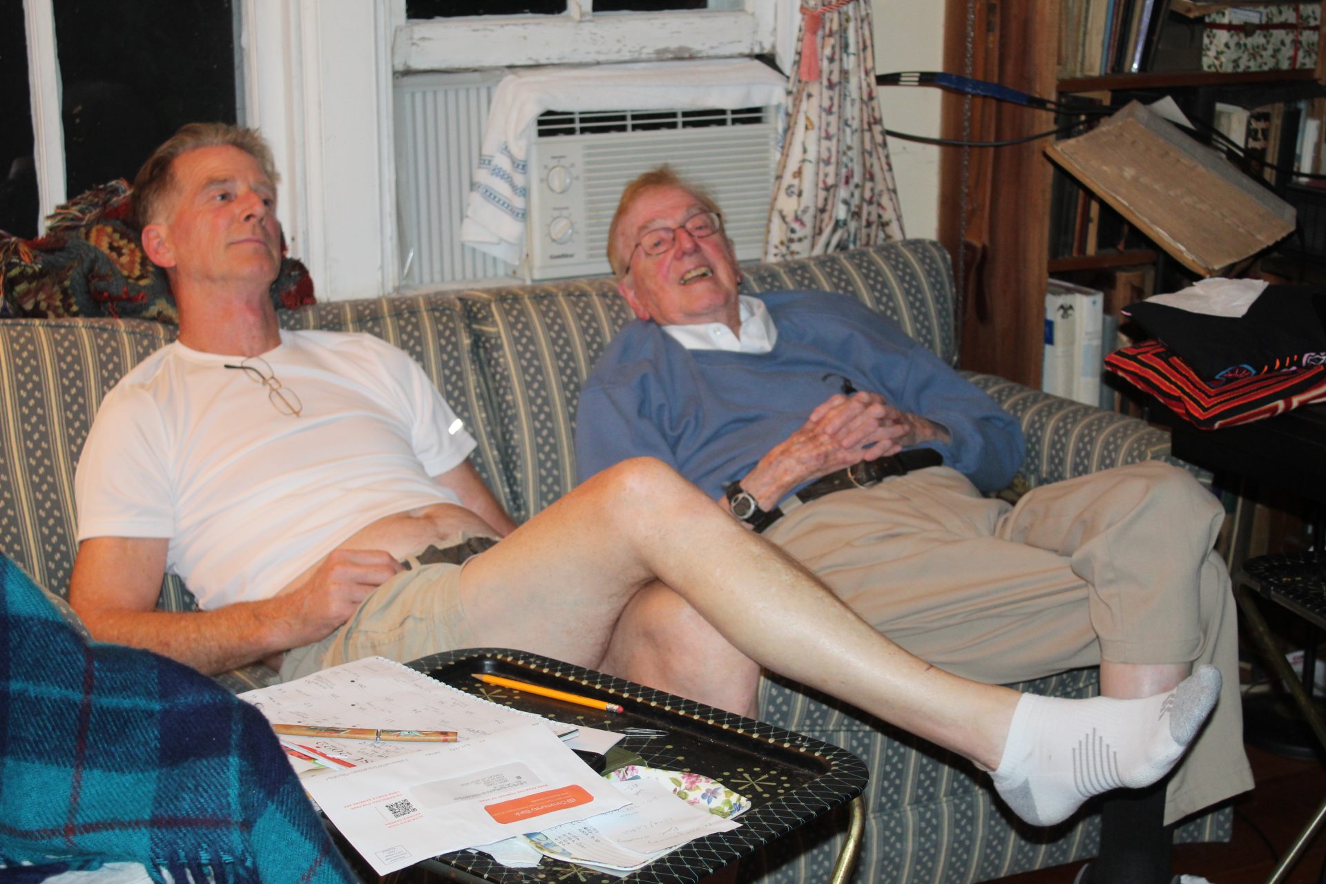 With his son in Paulette Vermont, August 2022.  They are together again in heaven.