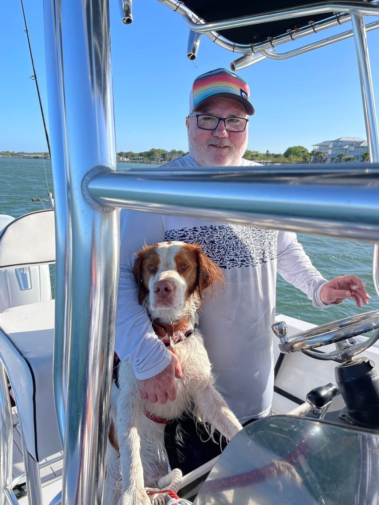 Brett & his best friend Jett doing what they love