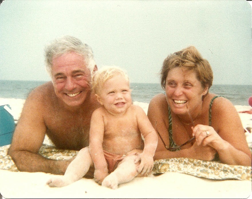 Rosemary & Walter w grandson Bryan - beach