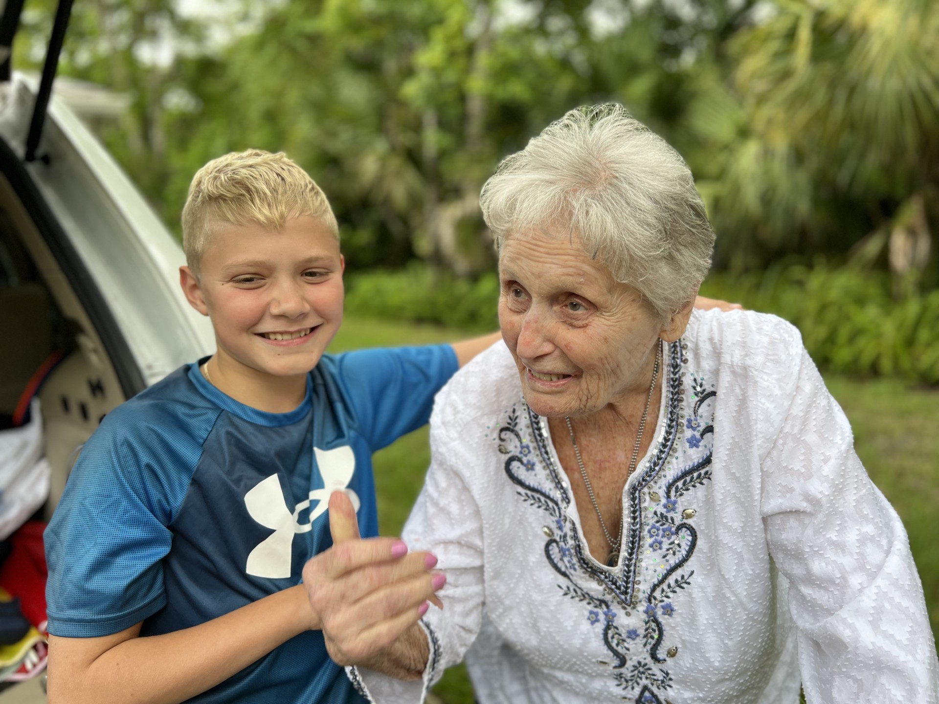 Rosemary & great grandson - Dylan