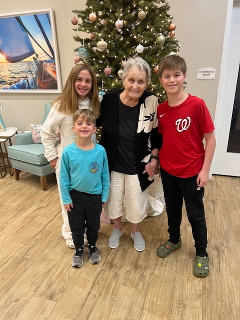 Rosemary - Christmas with great grandchildren Kassars