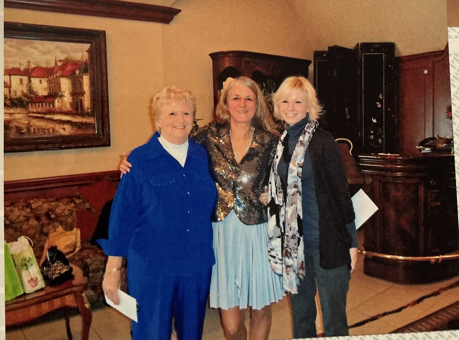 Mom with Cathy and Cheryl