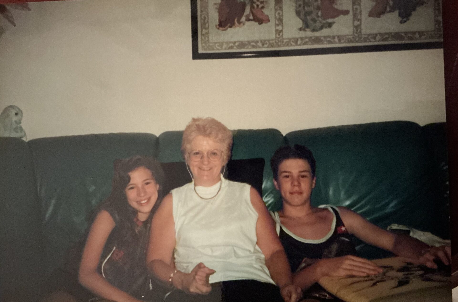 Mom with two of her grandchildren