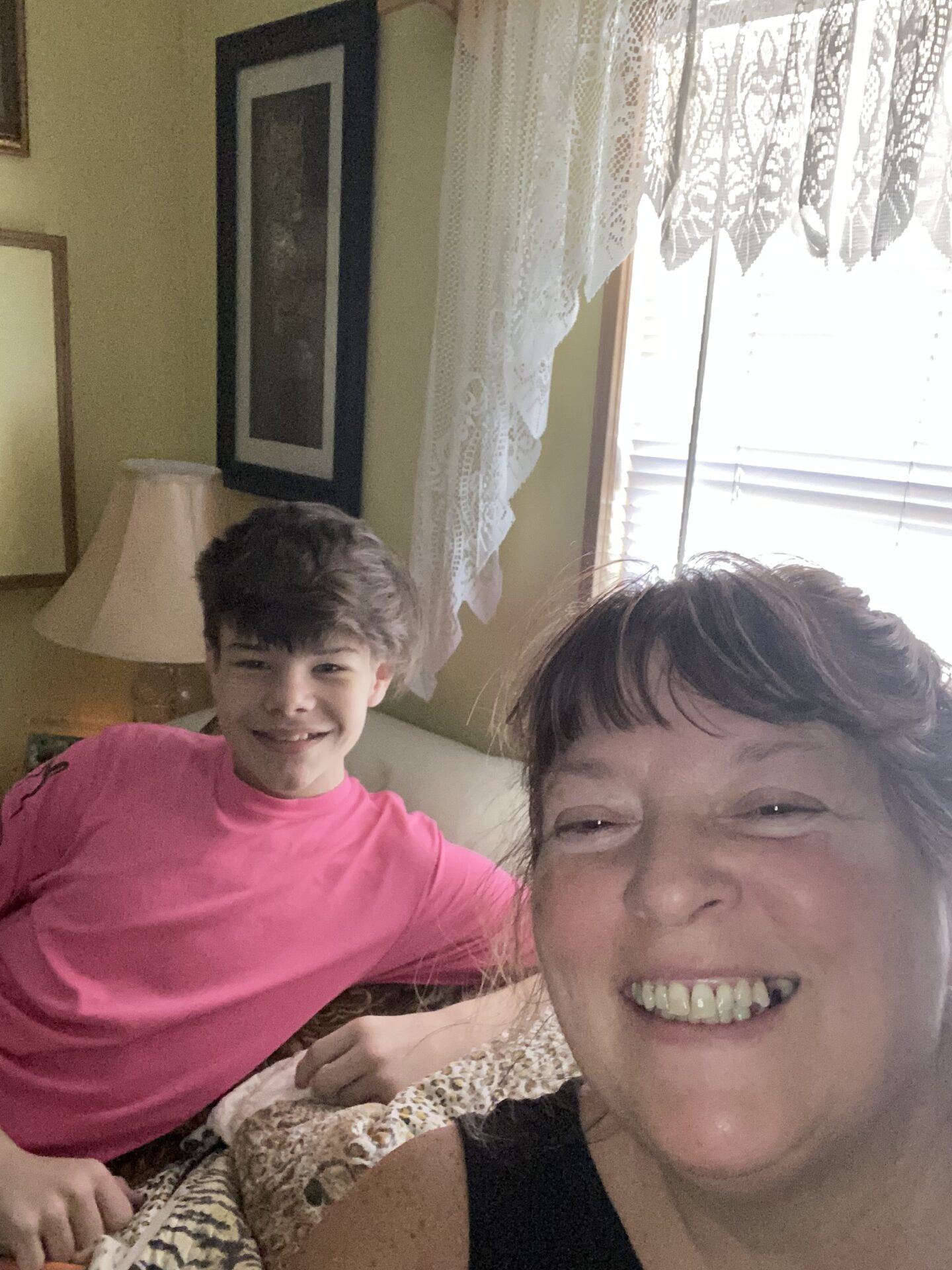 One of our many talks he could talk to anyone about anything. I will miss you forever B