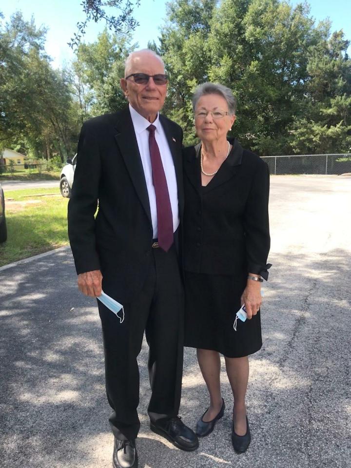 Nana and Poppa ready to head to church! ⛪️