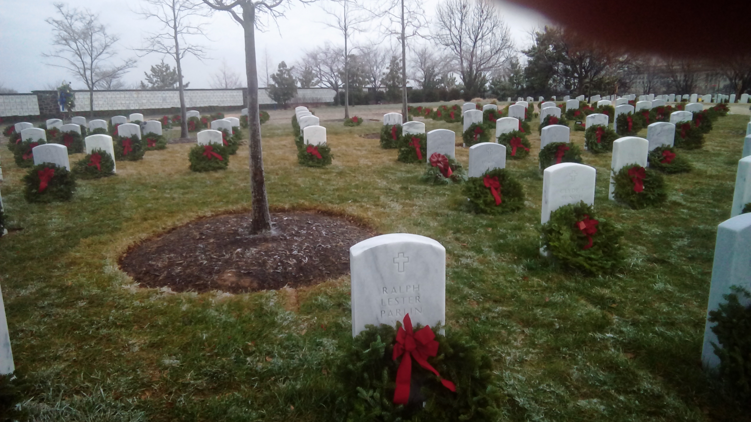 Christmas wreath at Arlington