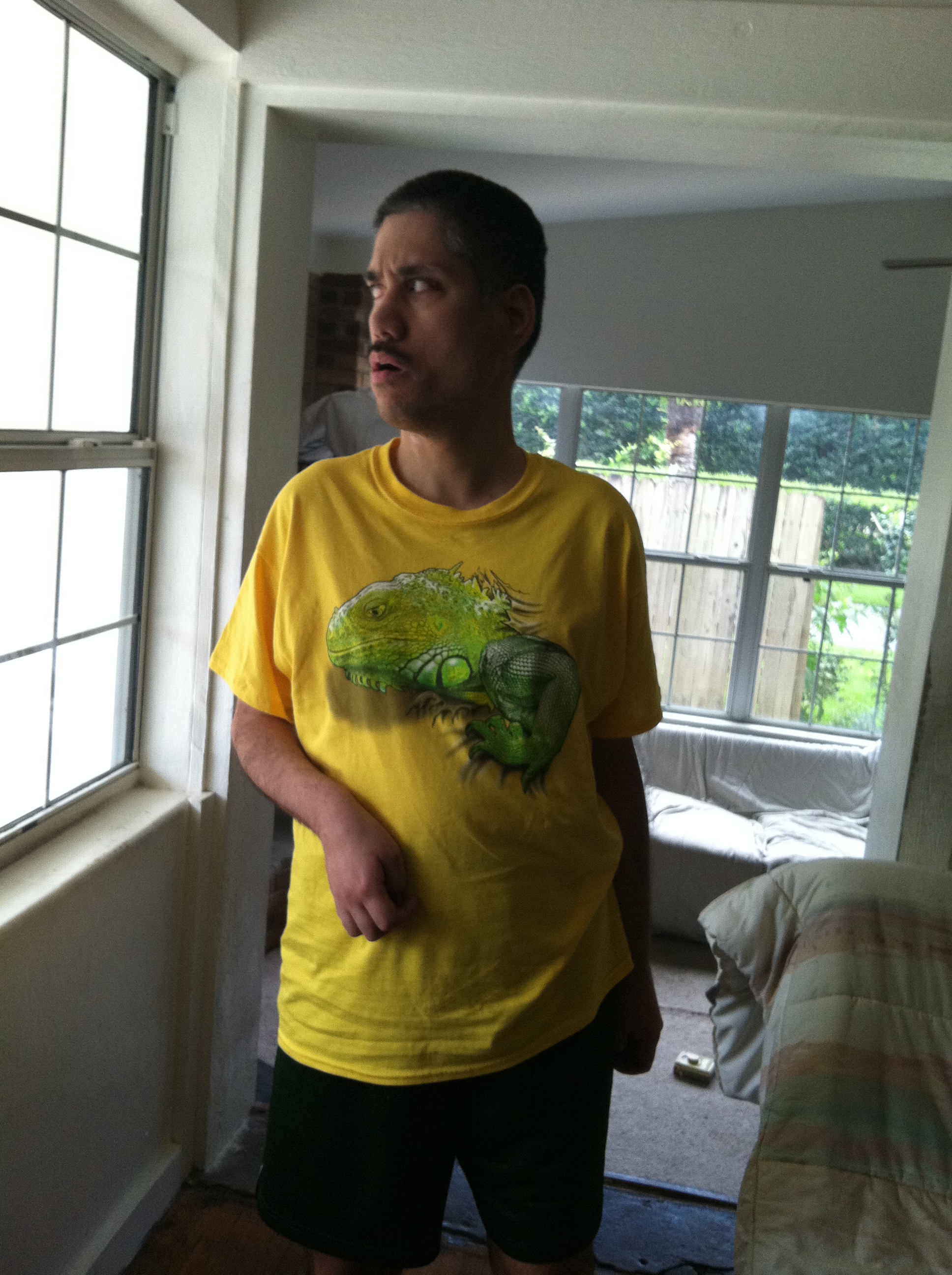 checking walking around