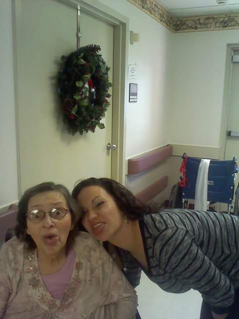 Me and Nanny Christmas 2013. Love n miss you know you're in a better place now 