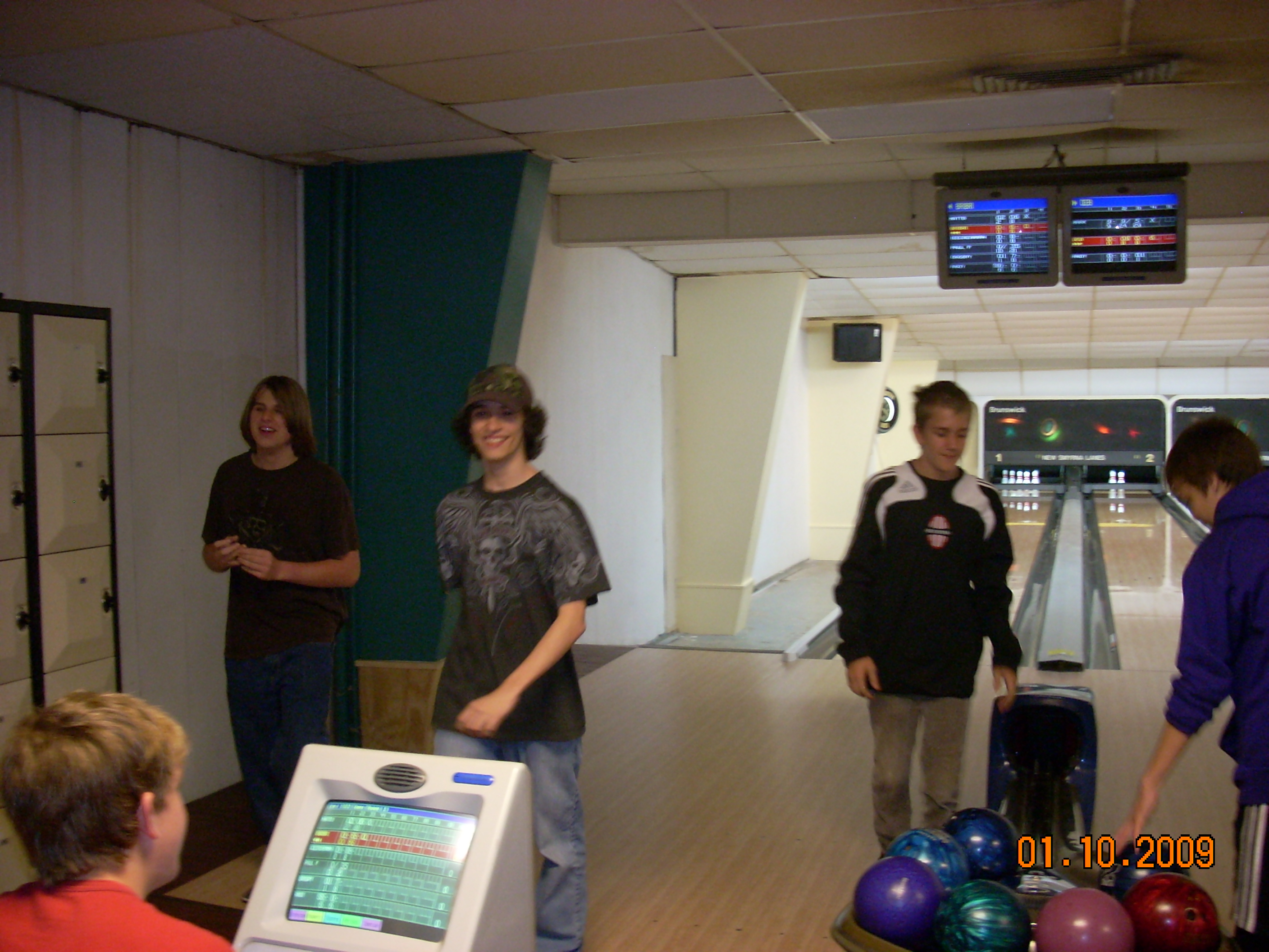 Matt and Brian having a great time at bowling alley on Matt's 15th birthday.  Rest in Peace