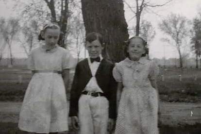 Doris, Brother Norm and sister Jeannette