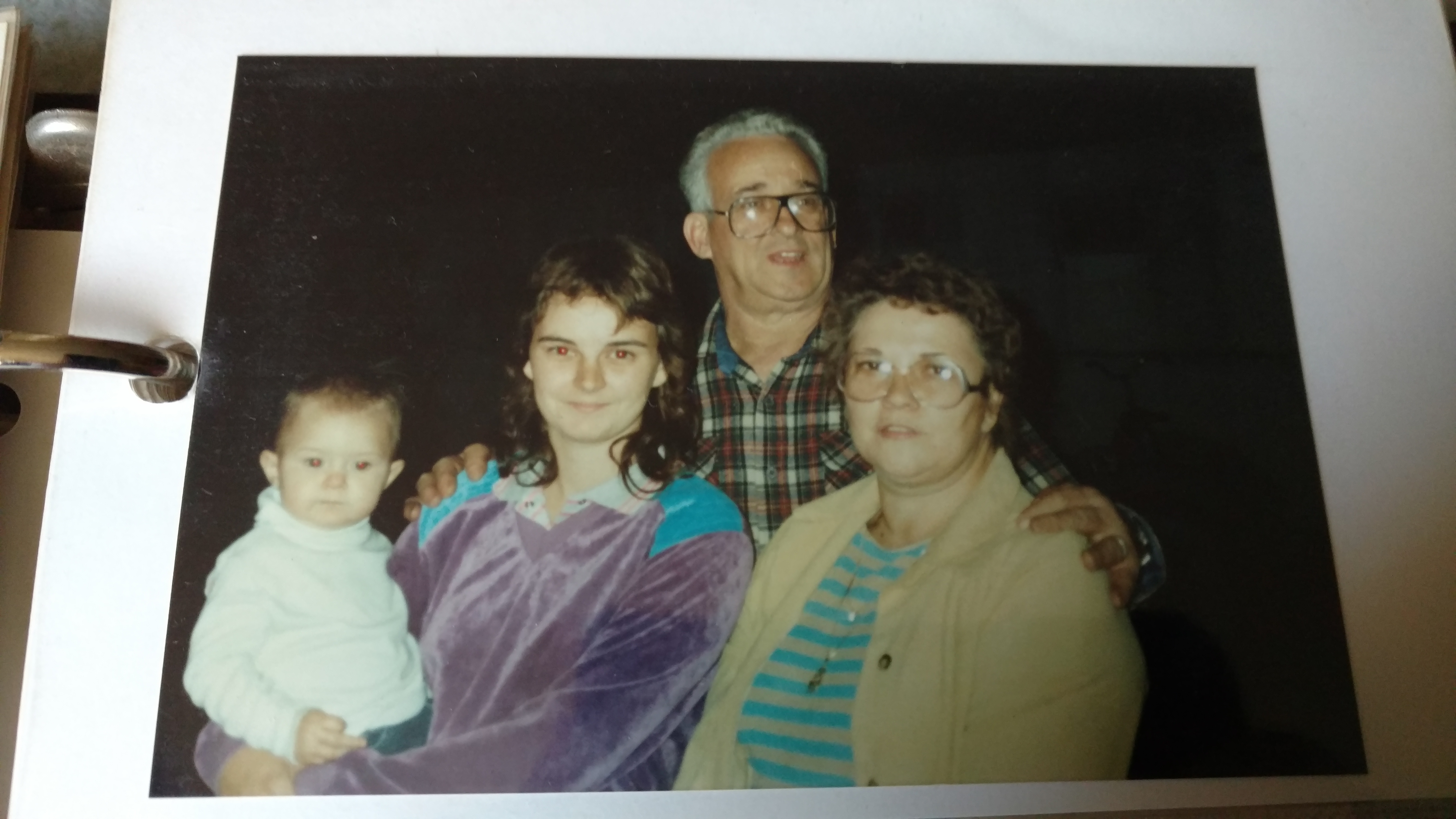 Me (Lauren), my mom, Grandpa Ed, and Grandma Bobbie.