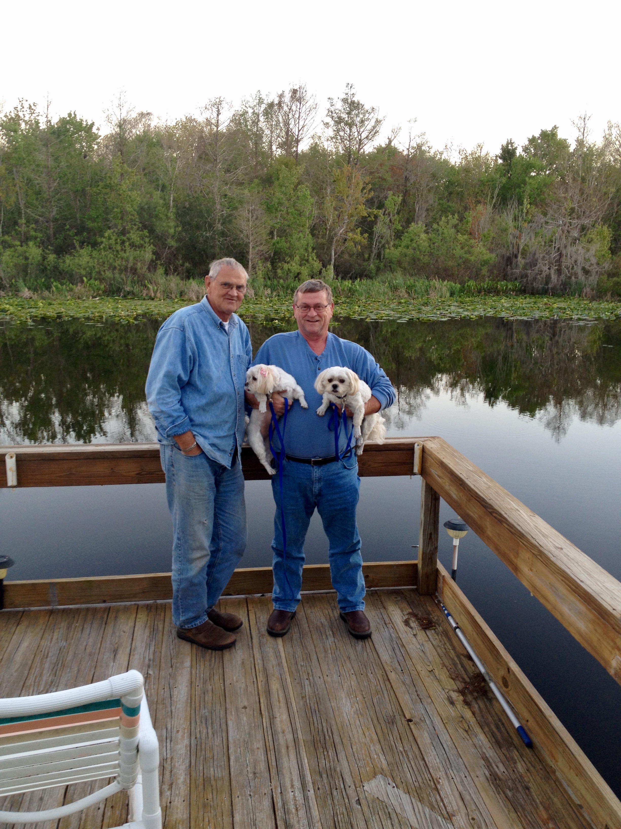 Joe and I enjoyed trying  trying to catch fish  off this dock  while Lori and  Pat watched and laughed at us. We have enjoyed many good times Joe but those times are nothing compared to the times we will have when we meet with next time. We love you buddy.