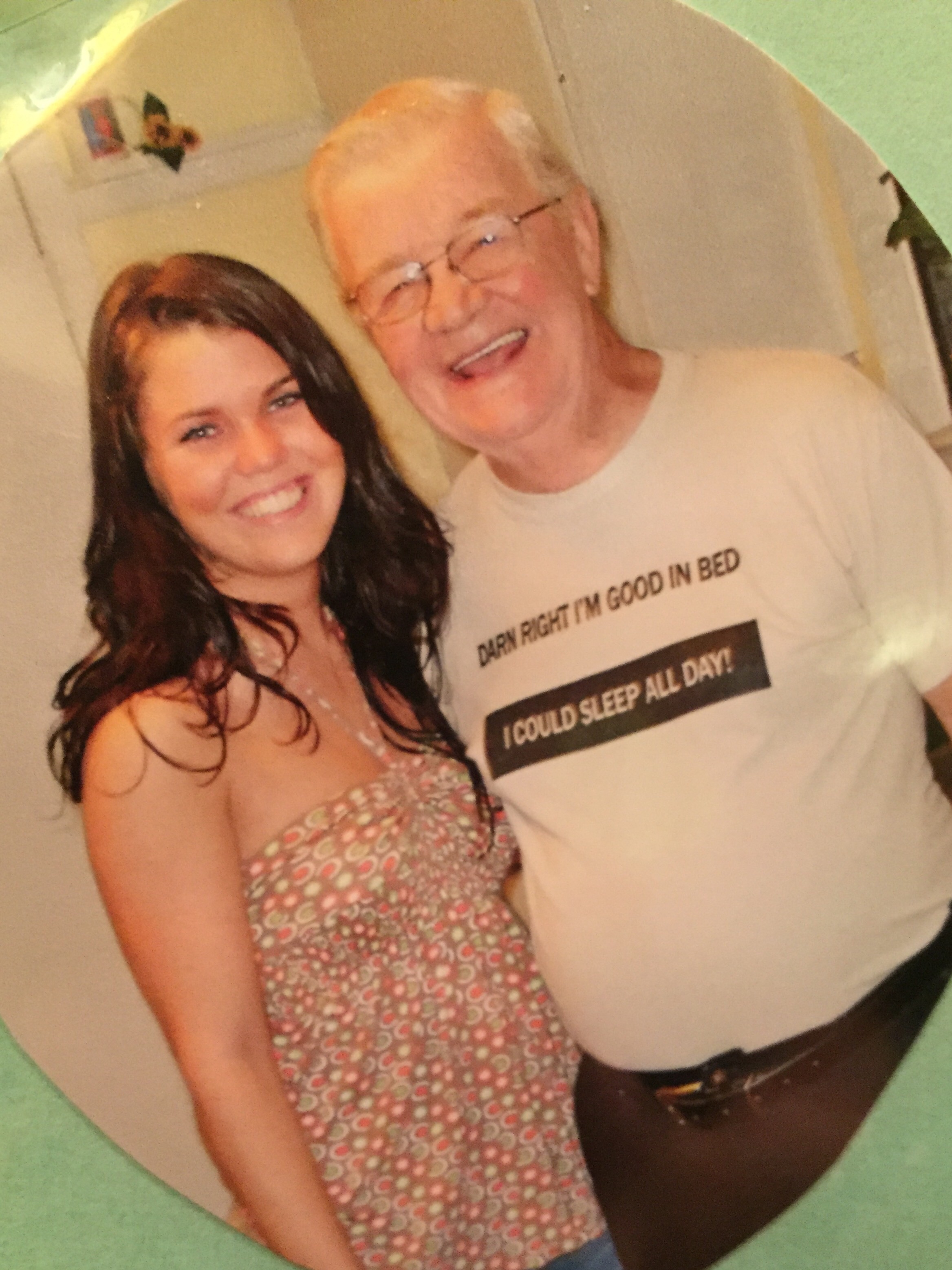Grandpa and I in 2008.