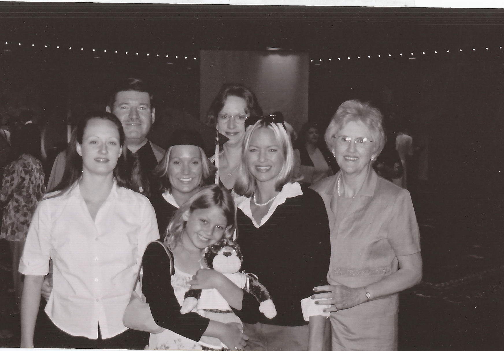 The Johnston family with Mom.