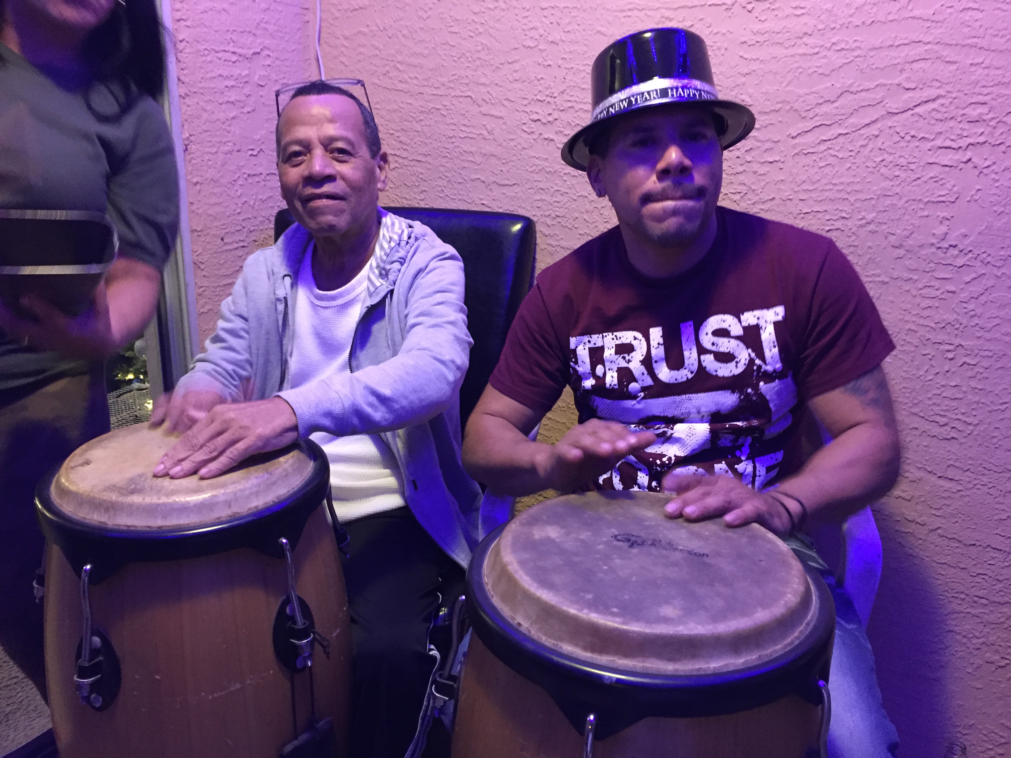 Playing the congas with my dad... love you papi with all my heart, I'll miss you 