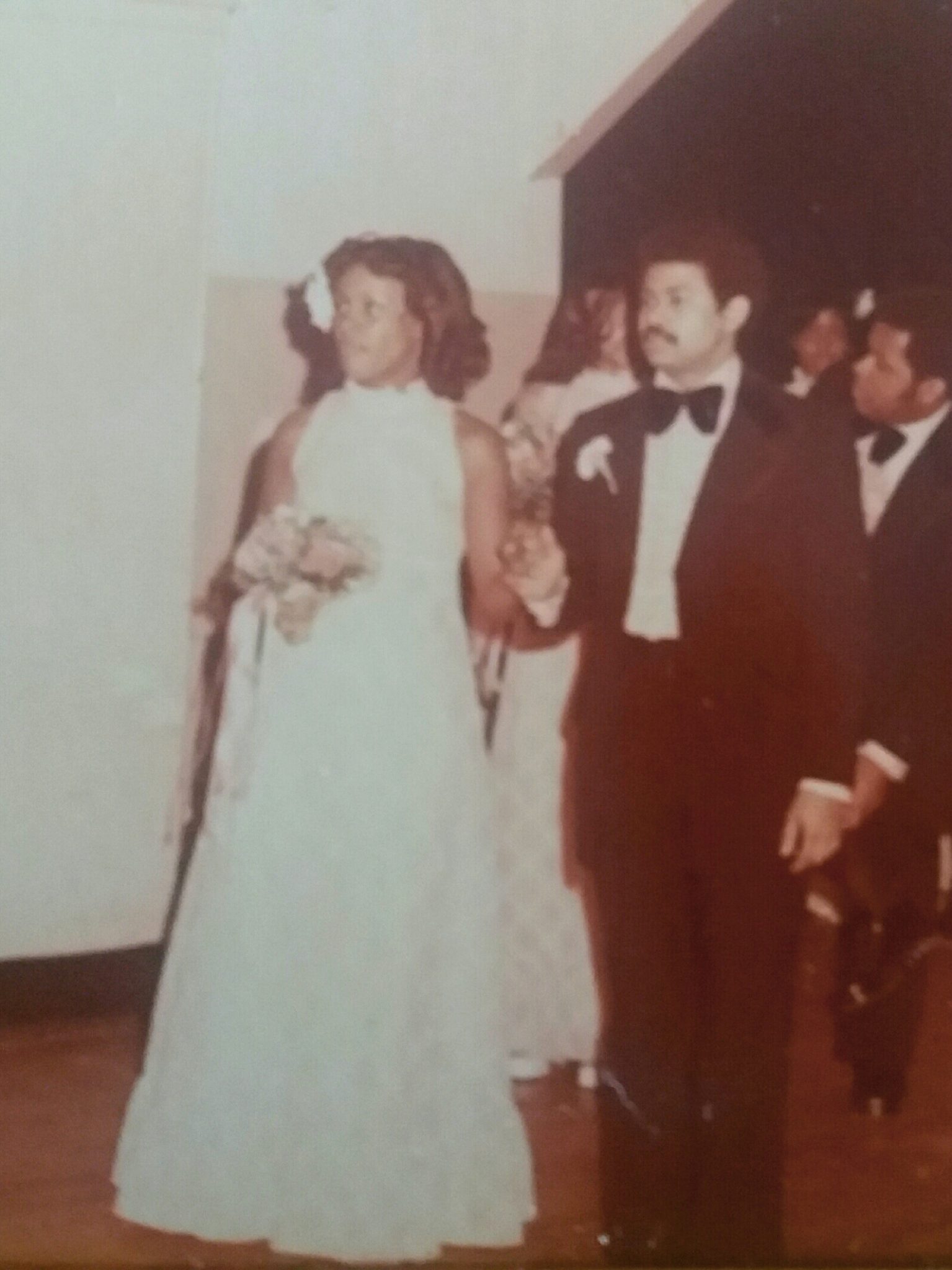 Renee & Cecil in the wedding of his sister Nina Gregory.