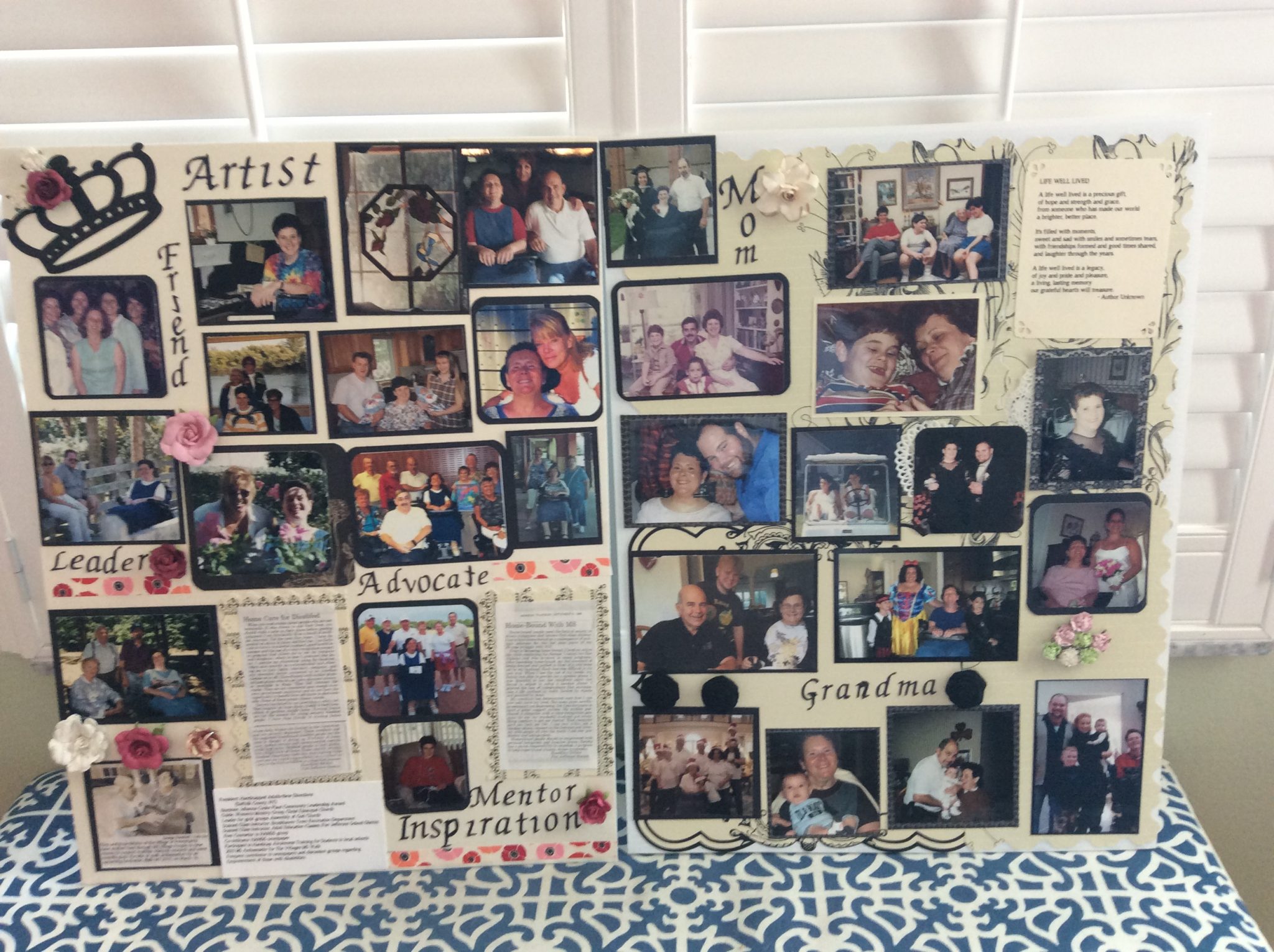 PICTURE BOARD OF ROSE