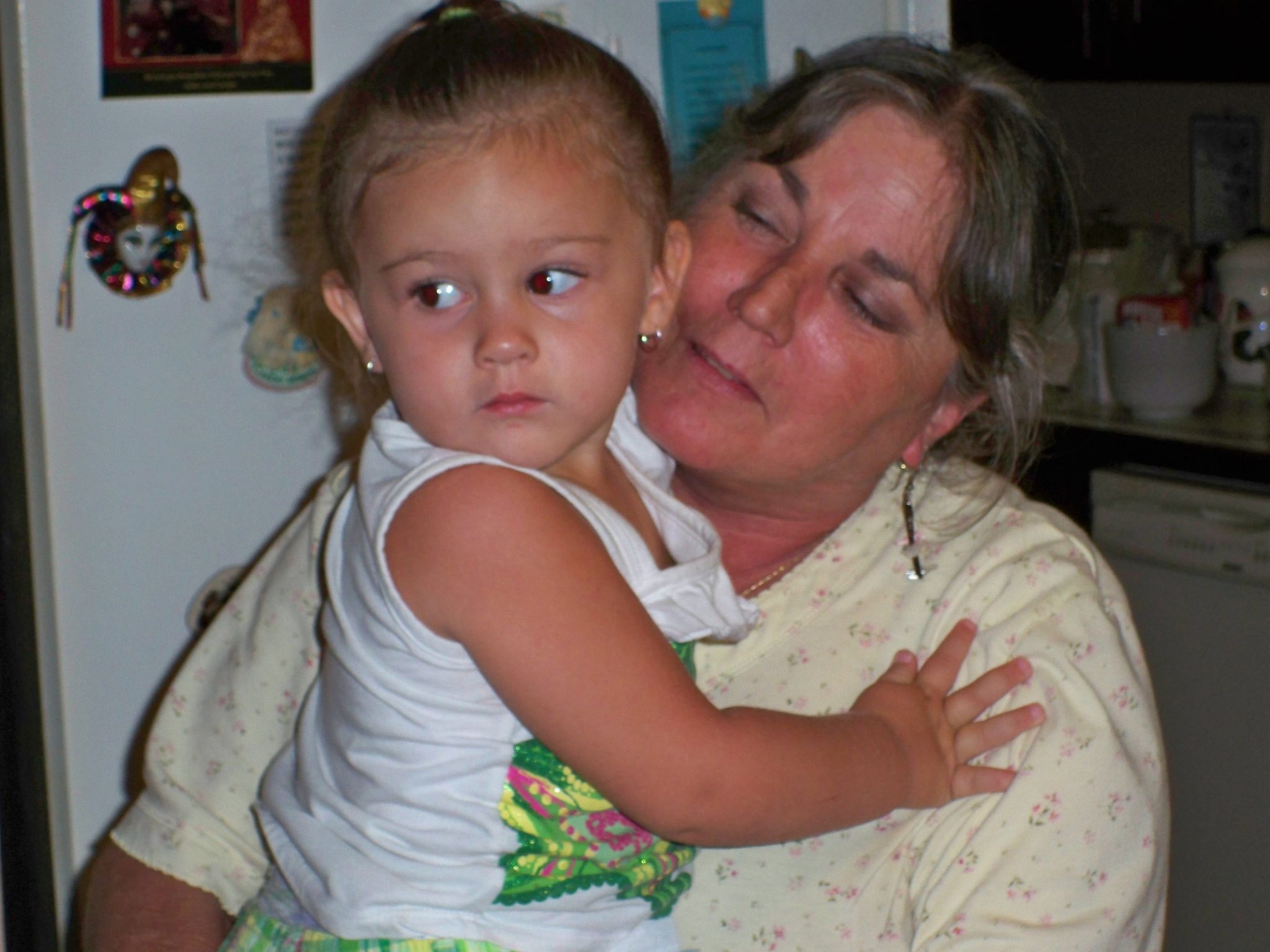 Trish and her grandaughter, she love her grand babies.