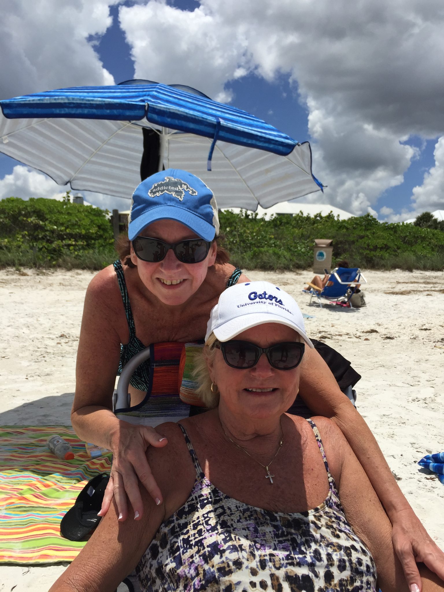 Me and my sissy Jan at the beach in Naples. One of her happiest places. I will carry your heart in my heart ❤️