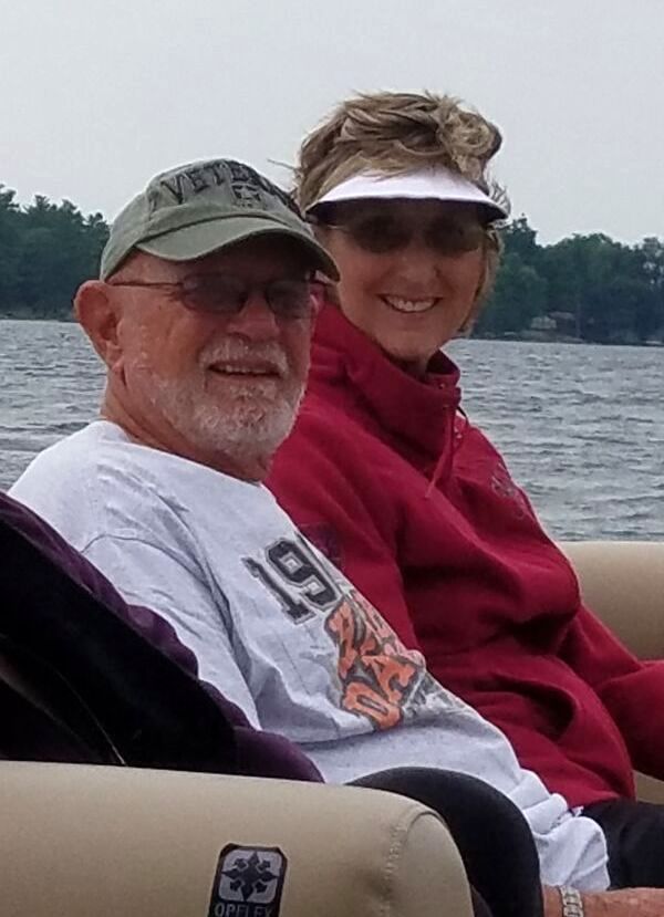 Hal and Wendy - Thousand Islands, NY - Summer 2017 - Pontoon yacht charter boat ride with family.  Hal and Wendy - true soulmates....such a beautiful, happy, and loving couple.  All relationships should be so joyous...  We will always love and miss you, Wendy.