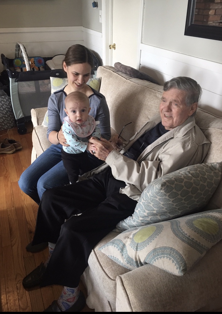 Ellie & Great-Grandpa Arthur