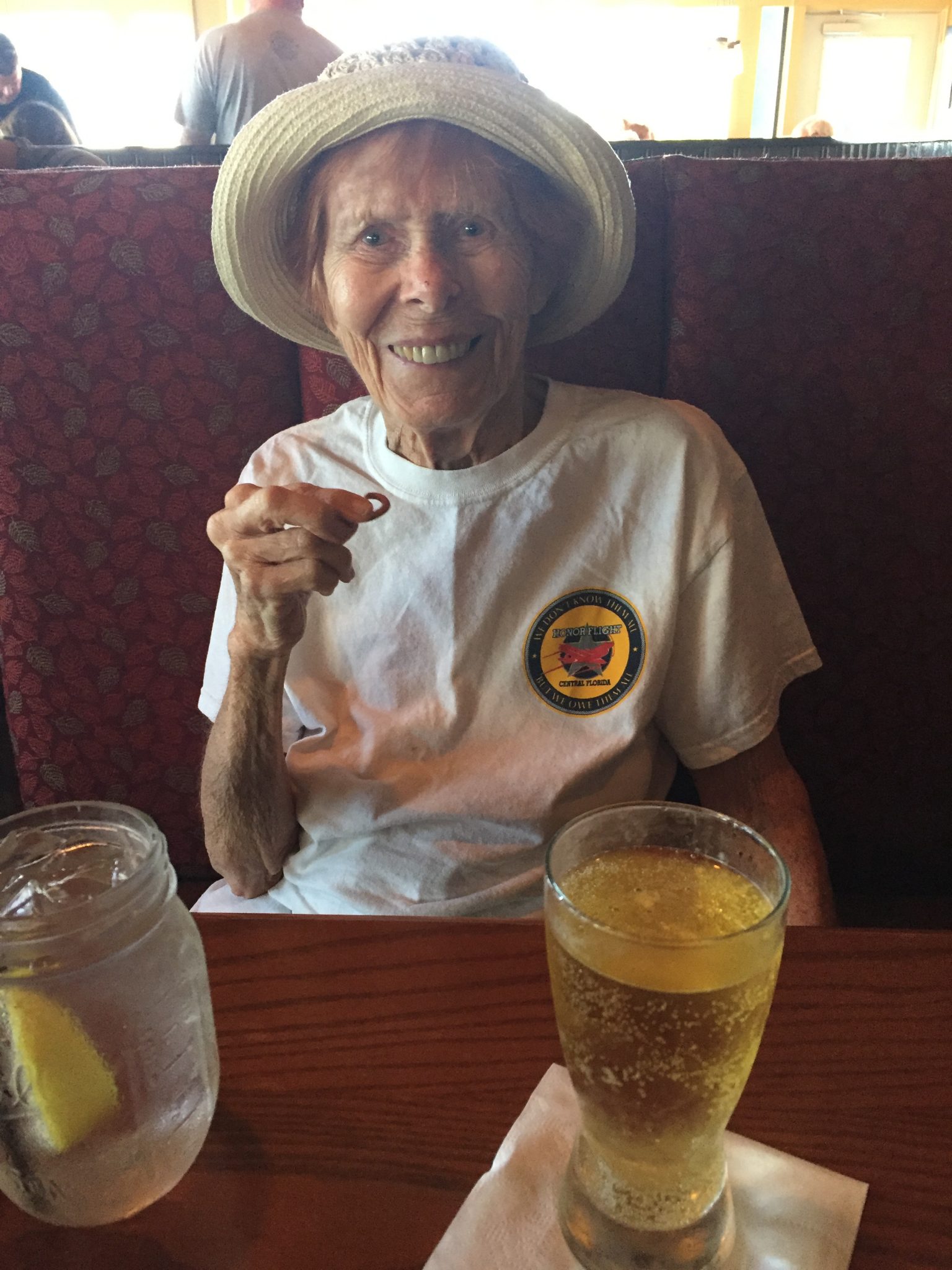 Grandma and I out to lunch.