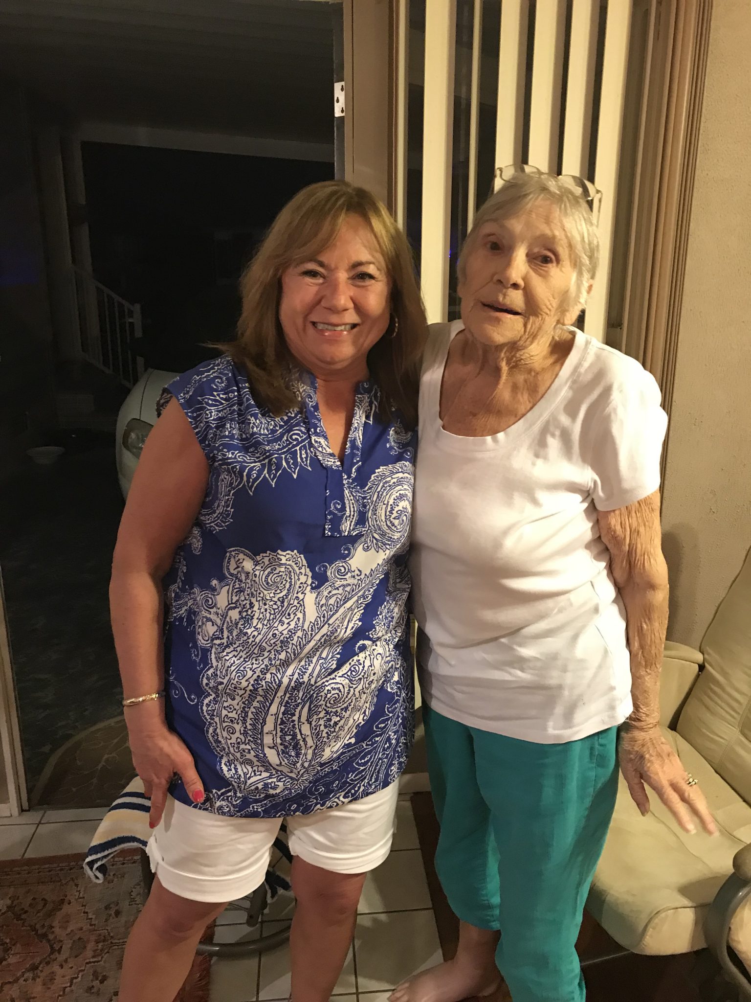 Sylvia and daughter Pam on her 81st birthday February 20, 2018