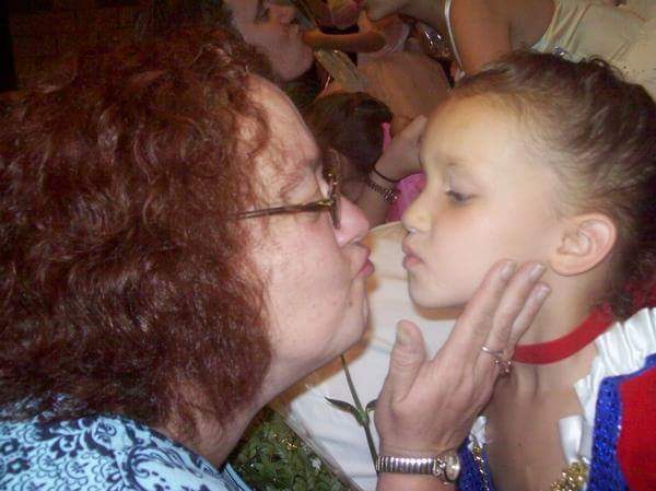 Sweet kisses from Auntie Nuch will be missed.