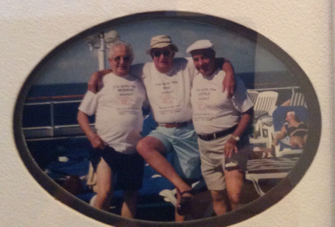 Mike, Tony and Harry on our cruise together