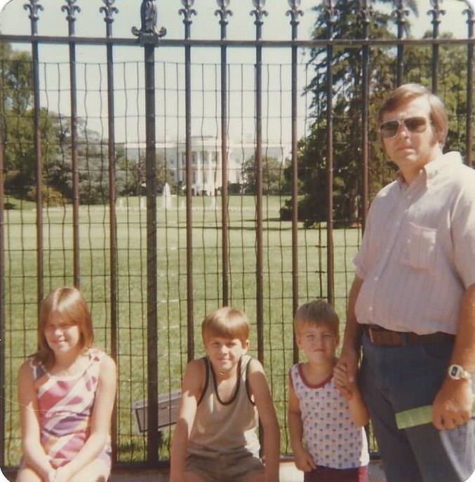 Dad with us in Washington D.C. in 1977.