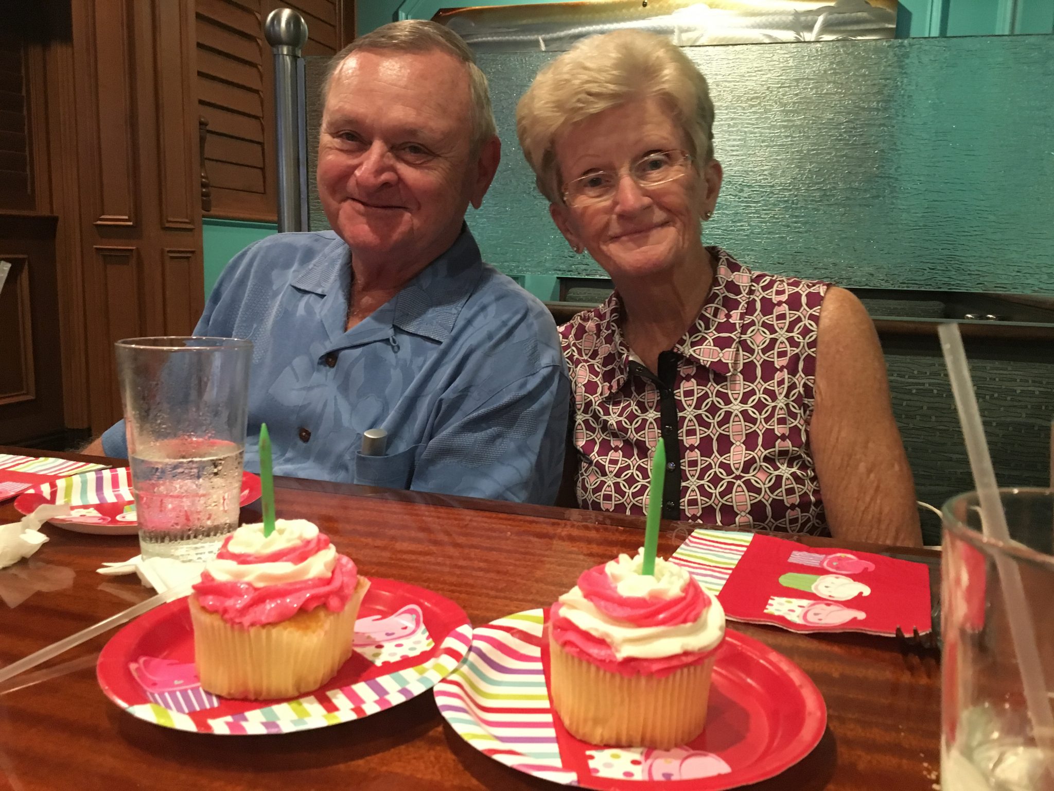 Tom and Judy celebrating my birthday with us Sept 2017...I miss you! 