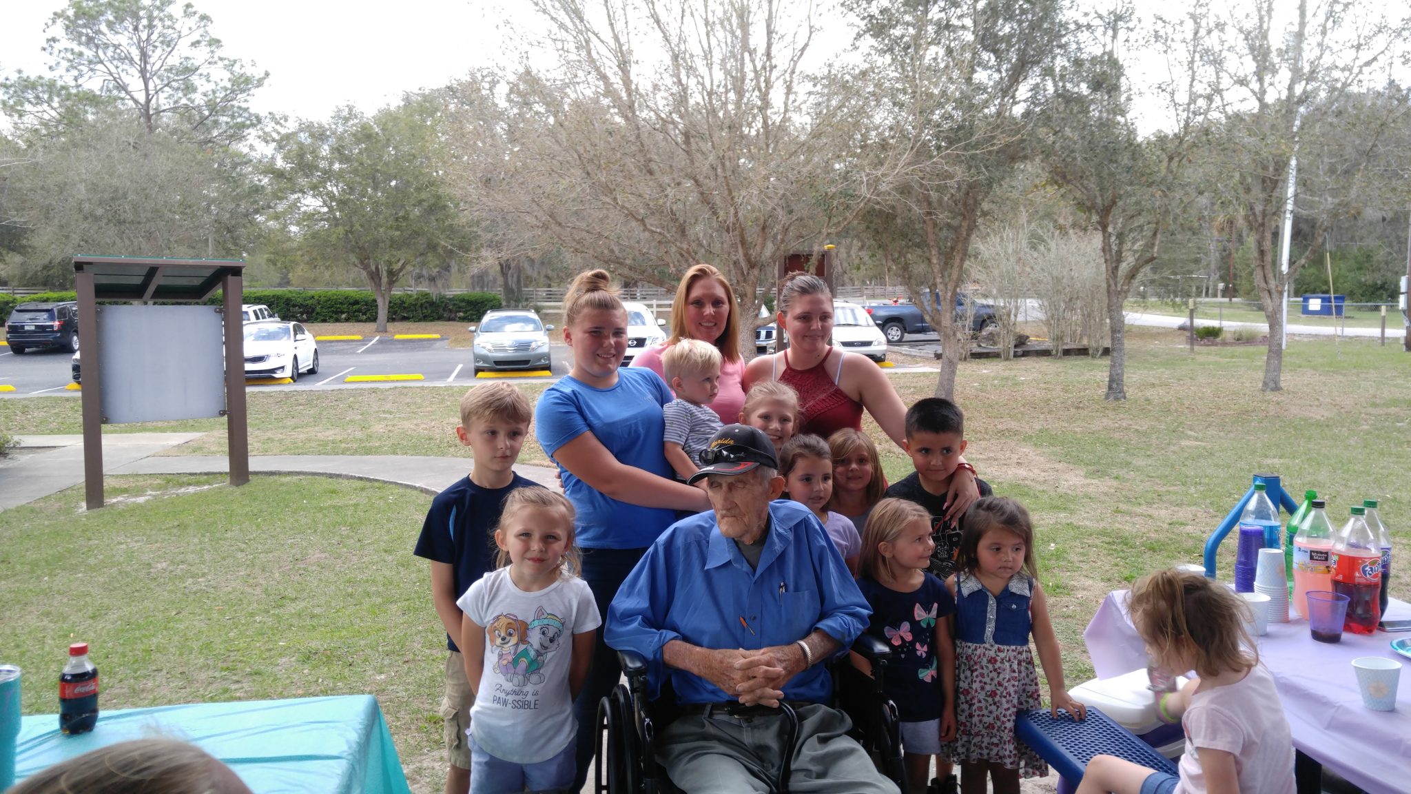 Wyatt with his  Grandchildren and Great Grandchildren