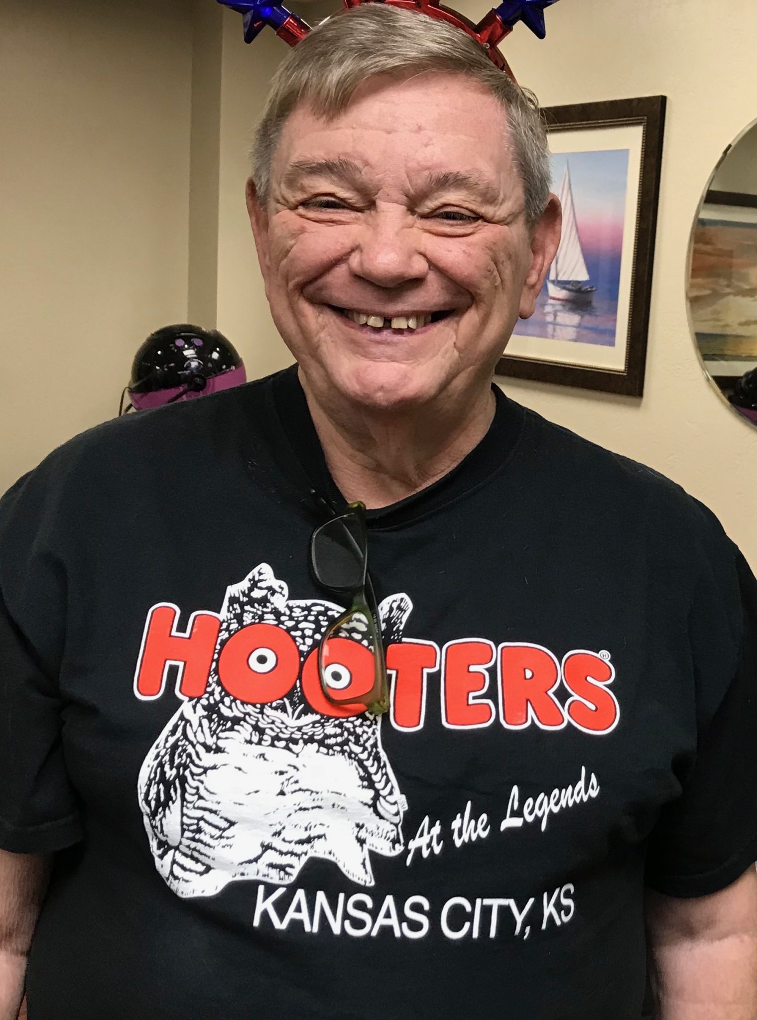 Hooter’s and Kansas City - two of Dennis’ favorite things!