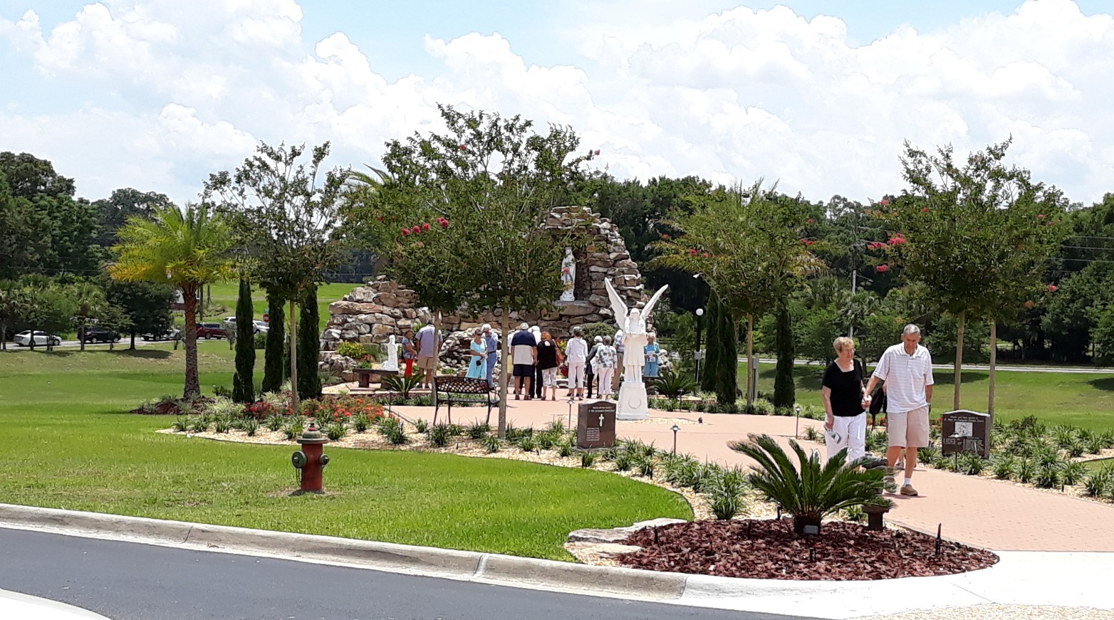 Its a beautiful day here and the Prayer Garden getting plenty if attention on Mother's Day. xoxo