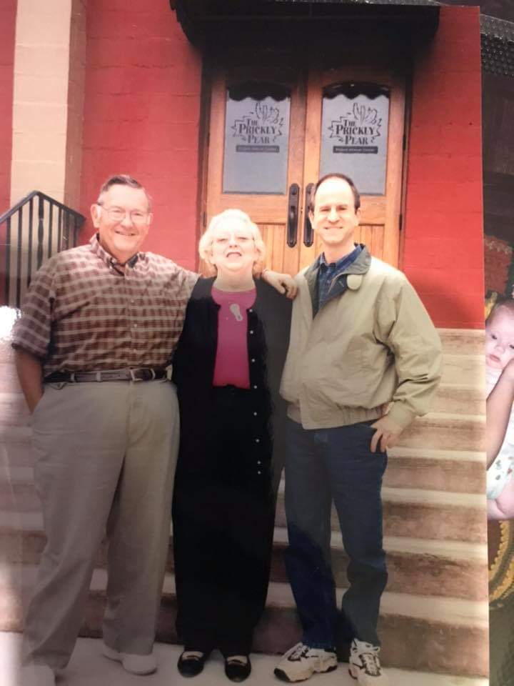 Mom, Dad and Matt Morano (dad's nephew). Look no walker!!!!
