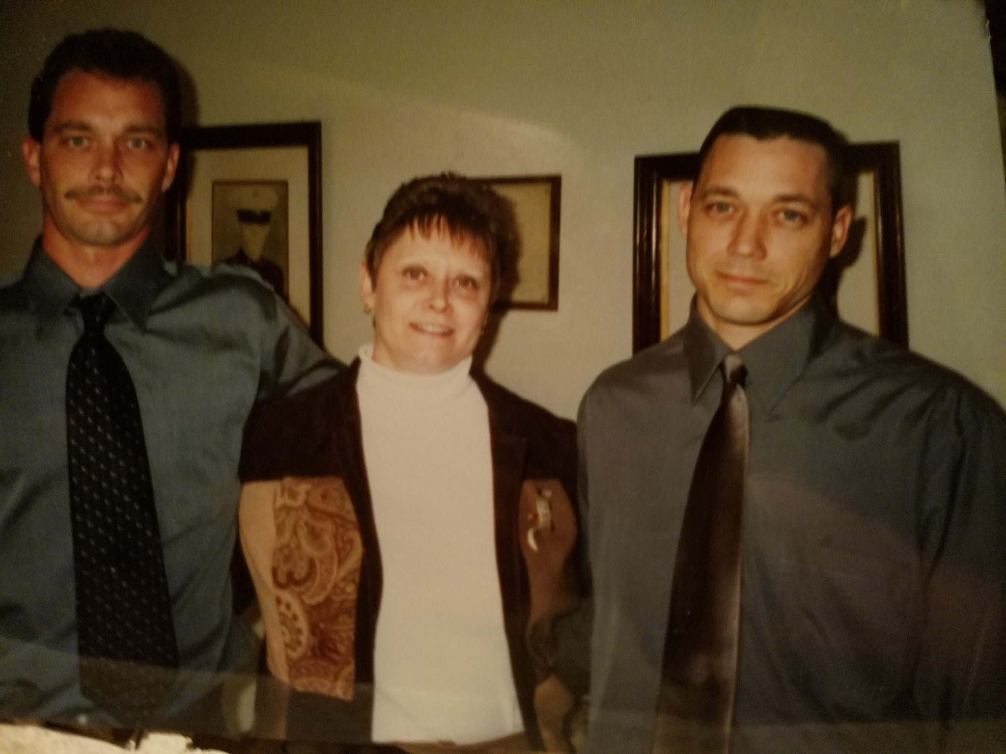 Rose Mary and sons Gene and Rob Hartson