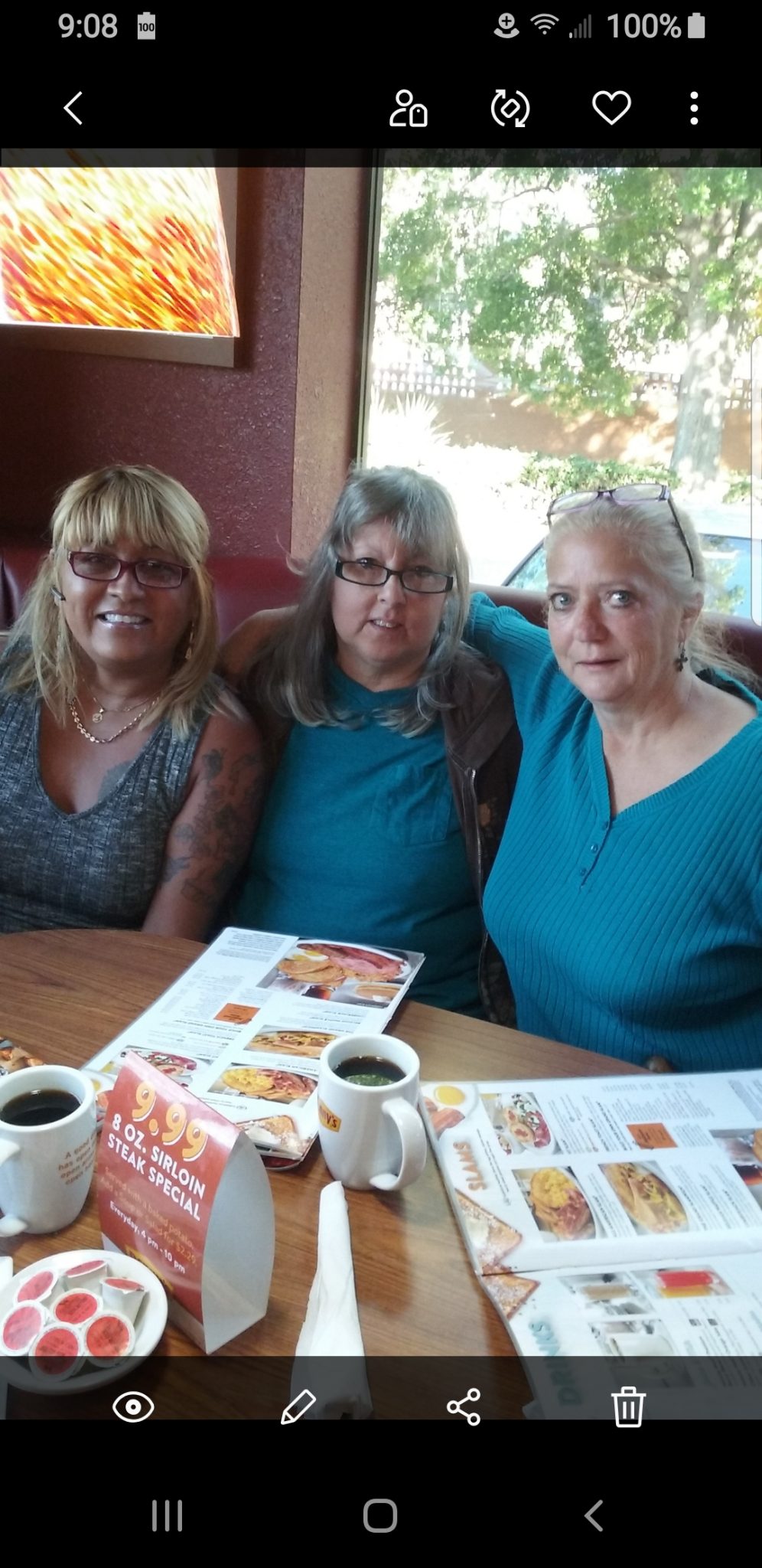 Birthday Breakfast at Denny's in may of 2017 with Jenny, Sandy and Cindy we sure had fun that day❤ Thank you Cindy your Big Sister Sandy sure enjoyed you being there ❤Cindy it's still unbelievable that your gone but I now your in a better place may you be in the glory of God and the Angel's until we meet again  R.I.P Cindy ❤