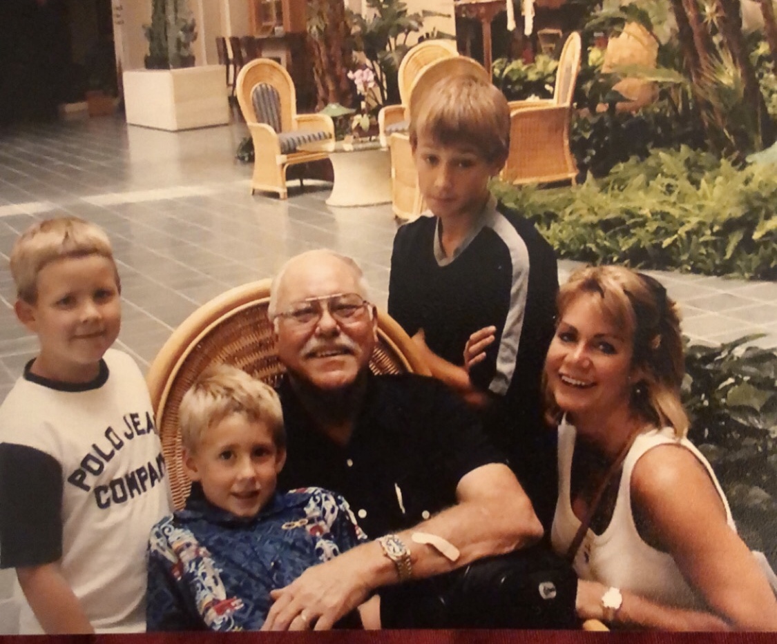Me and my kids will cherish the time we spent with my dad. He sure loved his grandsons.