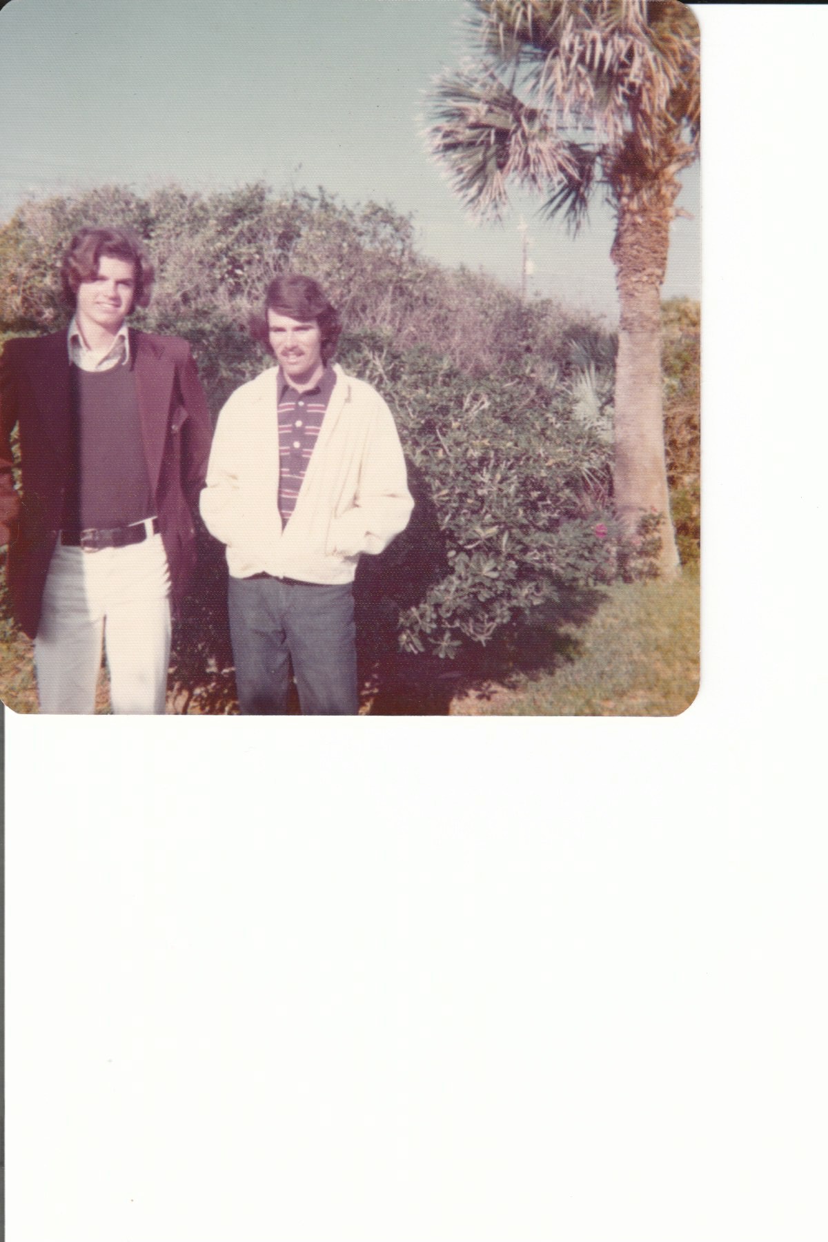Scott and I when I visited him in Ormond Beach in February 1974,  we were both 17 years old.