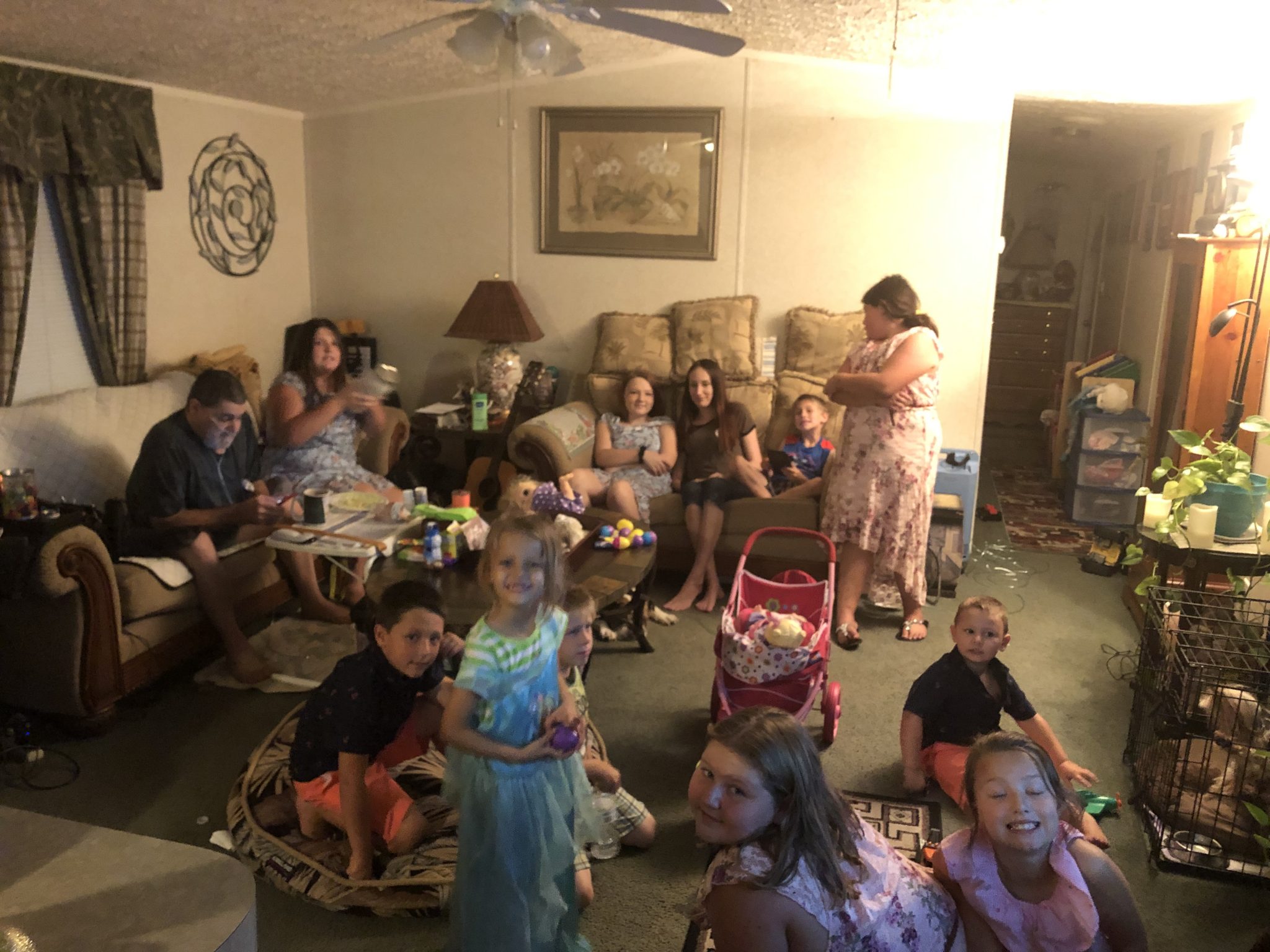 The last Easter we had together 2019 dad n all his grand babies