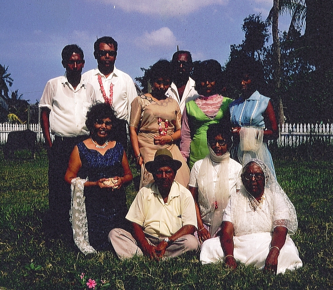 with your parents & siblings in Guyana, 1968