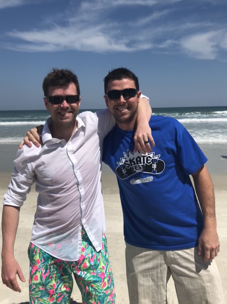 Chris with brother Kelly March, 2018