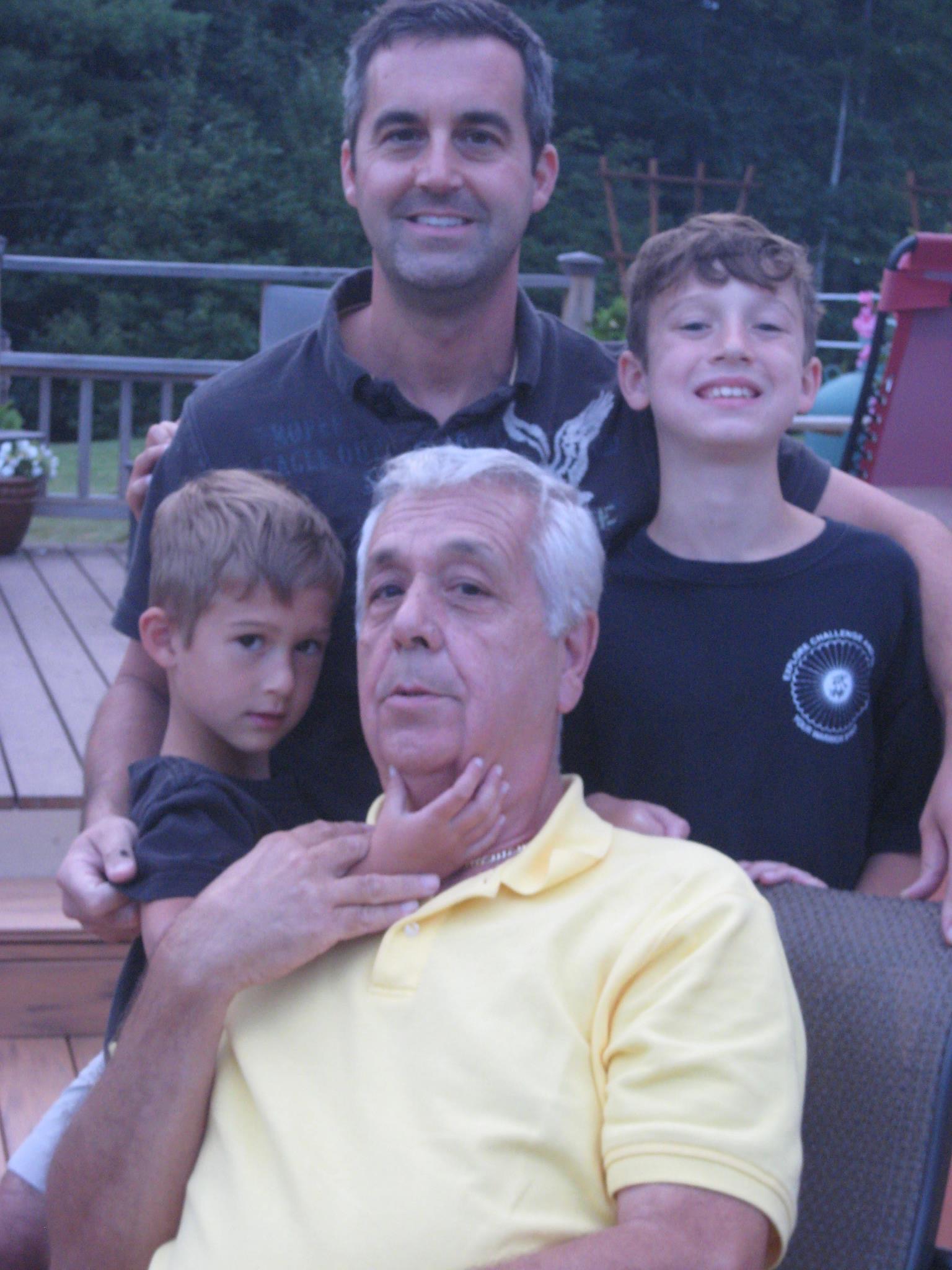 Son Joseph and grandchildren, Cameron and Nickalas<br />
 We miss you:(