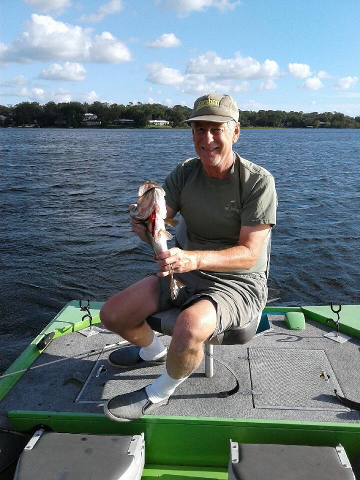Mark on his favorite lake, enjoying the good life.