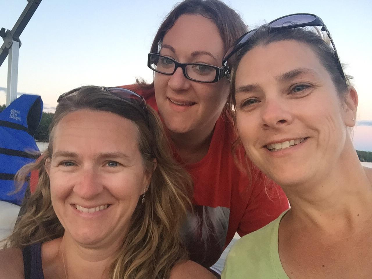 Leah, Jessica and I are enjoying a beautiful day on the water! Always and forever will I remember you!